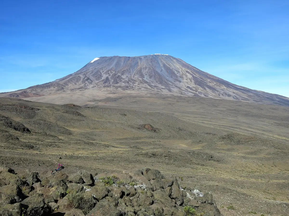 The bare upper slopes of Kibo