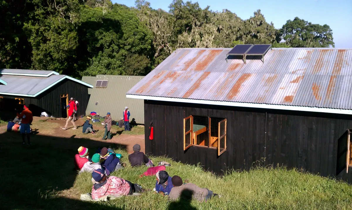 Huts at Mandara on the Marangu route
